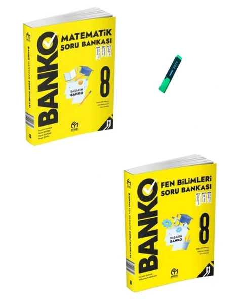 LGS 8. Sınıf Banko Serisi Matematik ve Fen Bilimleri Soru Bankası ürün görseli 1