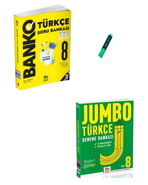 LGS 8. Sınıf Türkçe Banko Soru Bankası ve Jumbo Deneme ürün görseli 1
