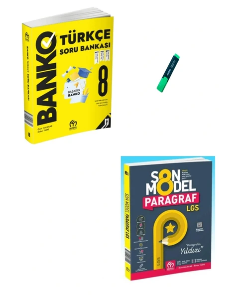 LGS 8. Sınıf Banko Türkçe Soru Bankası ve Son Model Paragraf ürün görseli 1