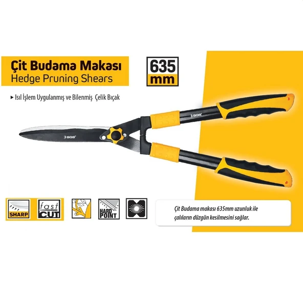 SGS 2047 ÇİT BUDAMA MAKASI 25” - Resim 2