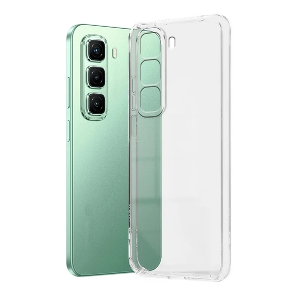 Gpack İnfinix Hot 50 Pro 4G uyumlu Kılıf Süper Silikon Kamera Korumalı Şeffaf ürün görseli 1