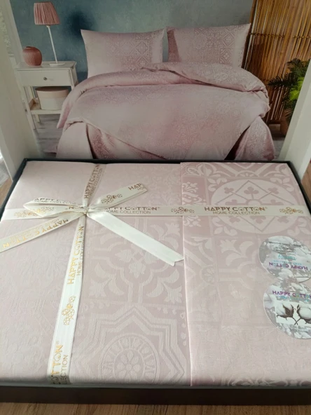 HAPPY COTTON %100 PAMUKLU SATEN NEVRESİM TAKIMI ürün görseli 1