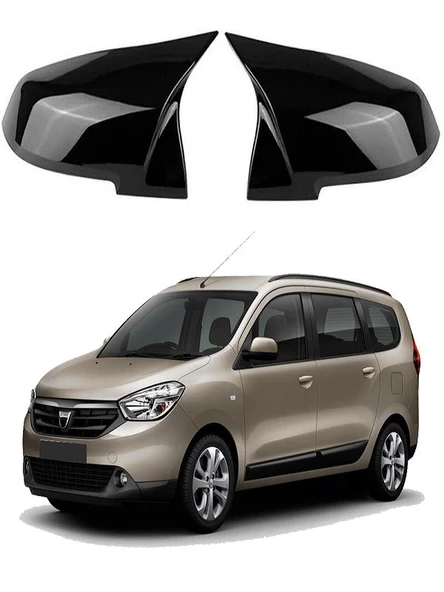 Dacia  Lodgy Araca Özel Batman Yarasa Ayna Kapağı Pianoblack ürün görseli 1