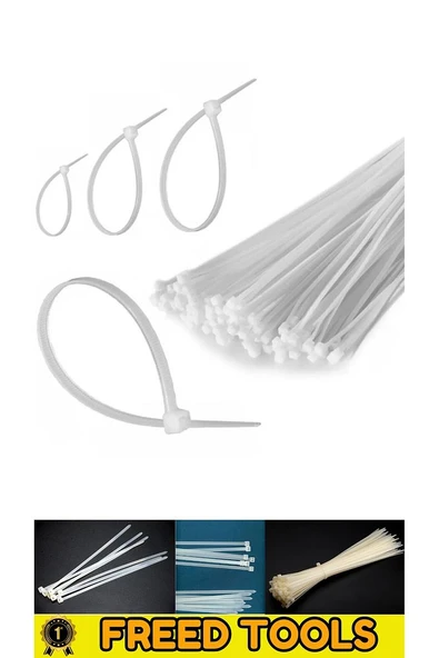 Kablo Bağı Plastik 100 Adet Cırt Kelepçe 250x3,6 ürün görseli 1