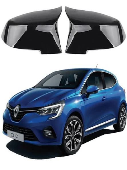 Renault Clio 5 Araca Özel Batman Yarasa Ayna Kapağı Pianoblack ürün görseli 1