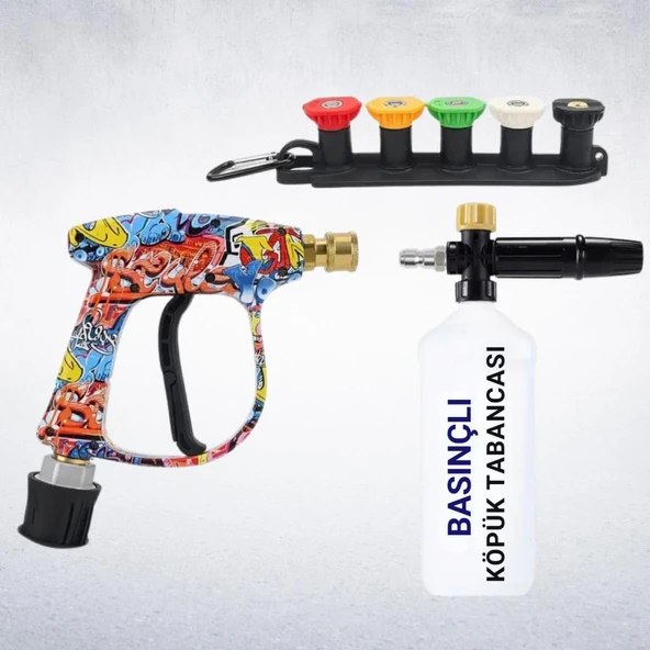 Coofbe Karcher K Serisi İle Uyumlu 5 Nozzle Set Basınçlı Araç Yıkama Tabancası Seti Basınçlı Yıkama Makinesi Bear ürün görseli 1