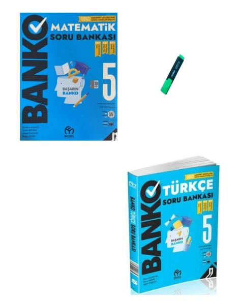 5. Sınıf Banko Serisi Matematik ve Türkçe Soru Bankası ürün görseli 1