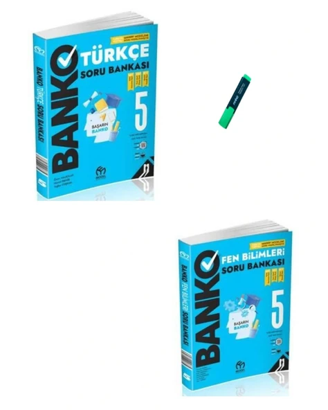 5. Sınıf Banko Serisi Türkçe ve Fen Bilimleri Soru Bankası ürün görseli 1