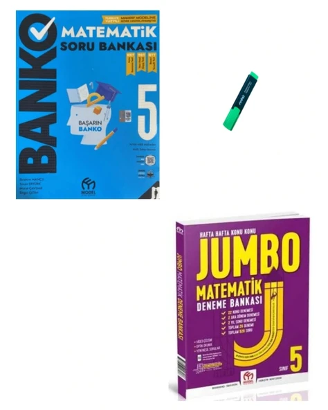 5. Sınıf Matematik Banko Soru Bankası ve Jumbo Deneme ürün görseli 1