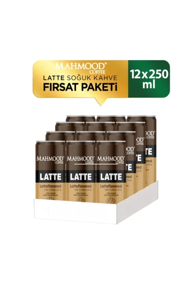 Mahmood Coffee Soğuk Kahve Latte 250 ml x 12 Adet ürün görseli 1