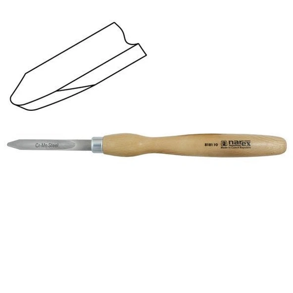 NAREX 818110 Ayırma Oyma Ağız Ahşap Torna Bıçağı 14x105 mm ürün görseli 1