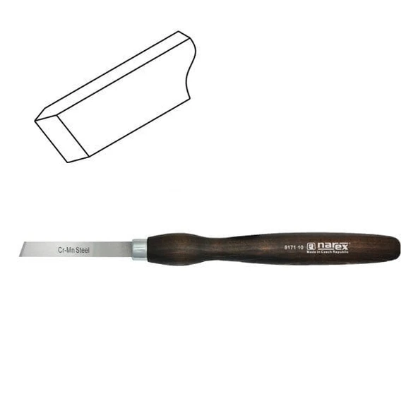 NAREX 817710 Yuvarlak Kesici Sağ Ağız Ahşap Torna Bıçağı 14x105 mm ürün görseli 1