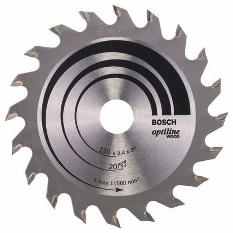 BOSCH Ahşap İçin 130 mm 20 Diş Daire Testere Bıçağı ürün görseli 1
