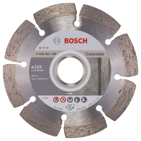 BOSCH Beton İçin Elmas Testere 115 mm ürün görseli 1