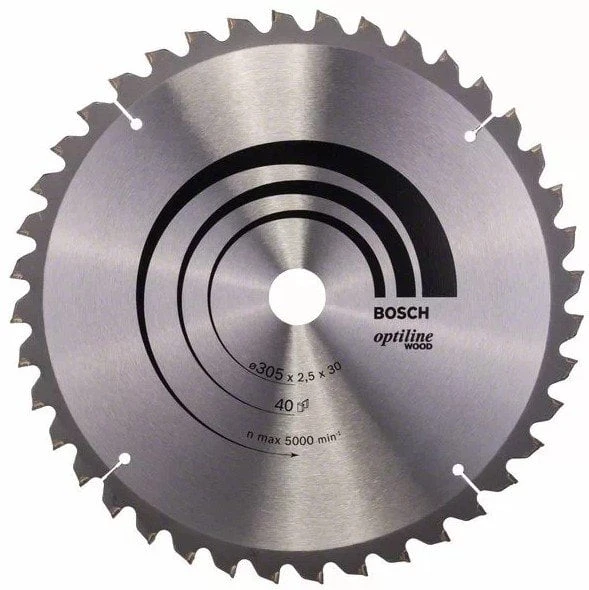 BOSCH Optiline Wood 305 mm 40 Diş Ahşap Daire Testere Bıçağı ürün görseli 1