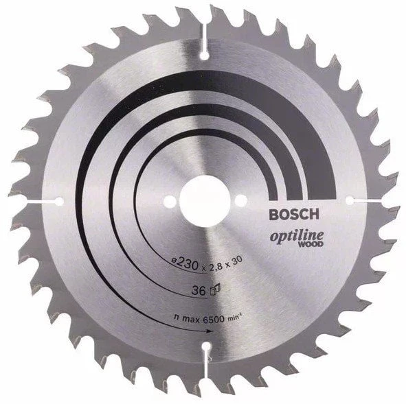 BOSCH Optiline Wood 230 mm 36 Diş Ahşap Daire Testere Bıçağı ürün görseli 1
