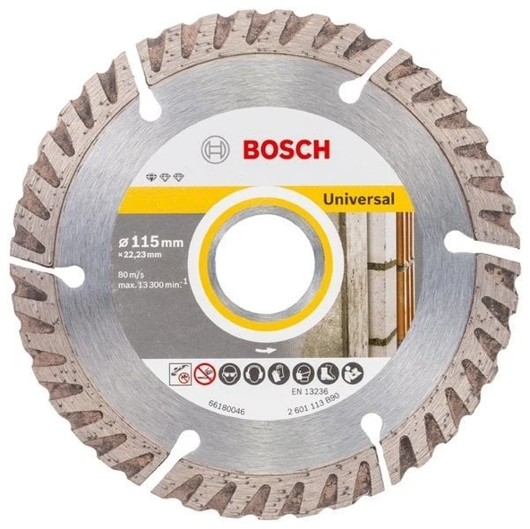 BOSCH Universal Hızlı Kesim İçin Elmas Testere 115 mm ürün görseli 1
