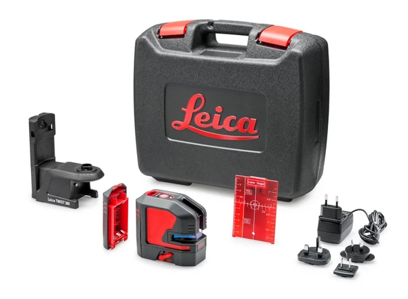LEICA LINO L2P5 Şarjlı Çapraz Çizgili ve Nokta Şaküllü Lazer Terazi ürün görseli 1