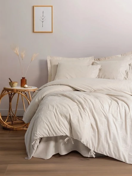 Cotton Box Cotton Keten Çift Kişilik Nevresim Takımı Esmira ürün görseli 1