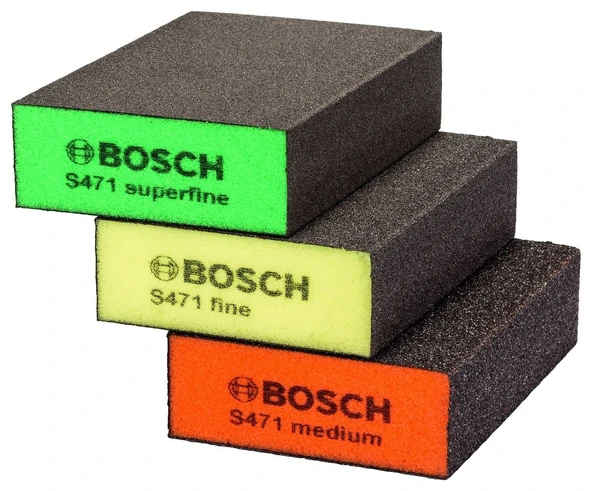 BOSCH S471 Takoz Sünger Zımpara Seti 3 Parça (2608901175) ürün görseli 1