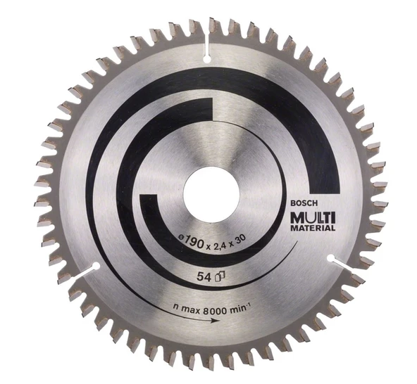 BOSCH MultiMaterial 190x30x2,8 mm 54 Diş Elmas Daire Testere (2608640509) ürün görseli 1
