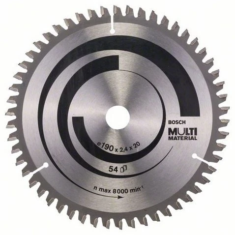 BOSCH Alüminyum İçin 190 mm 54 Diş Daire Testere Bıçağı ürün görseli 1