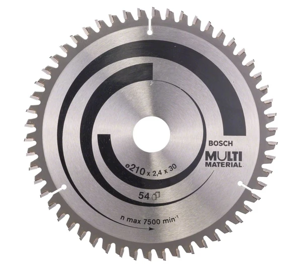 BOSCH MultiMaterial 210x30x2,8 mm 54 Diş Elmas Daire Testere (2608640511) ürün görseli 1