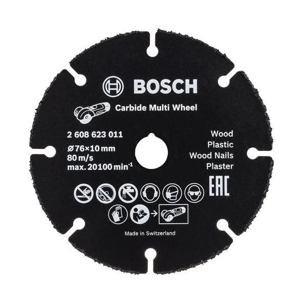BOSCH Carpide Multi Whell Çok Amaçlı Elmas Kesici Disk 76 mm (2608901196) ürün görseli 1