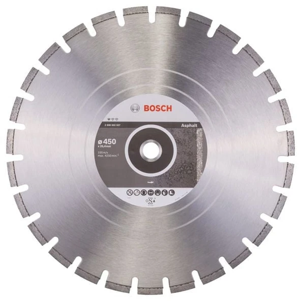 BOSCH Asfalt Kesme İçin Elmas Testere 450 mm ürün görseli 1