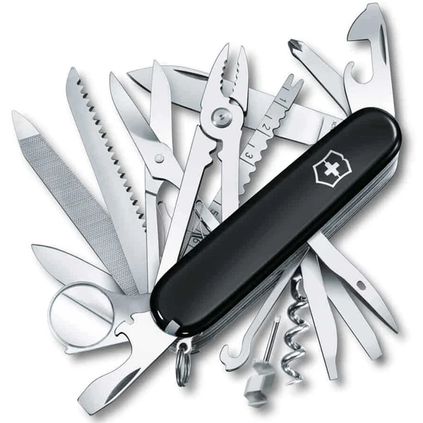 Victorinox 1.6795.3 Swiss Champ 33 Fonksiyon İsviçre Çakısı - Siyah ürün görseli 1