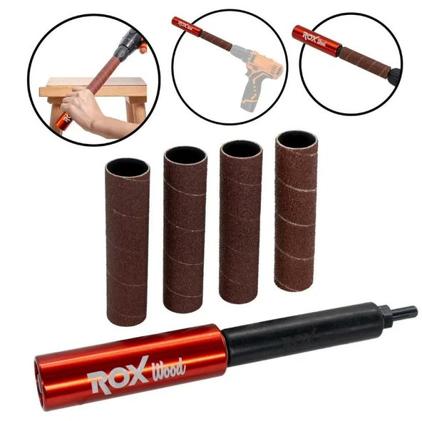 ROX Wood Matkap İçin Silindir Zımpara Aparatı 38mm ürün görseli 1