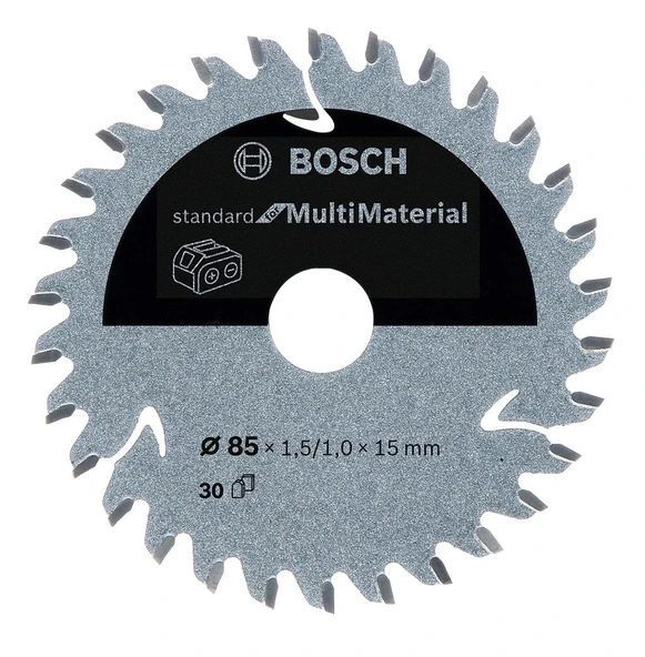 BOSCH 85 mm 30 Diş Multi Material Elmas Daire Testere (Ahşap - Aluminyum için) ürün görseli 1