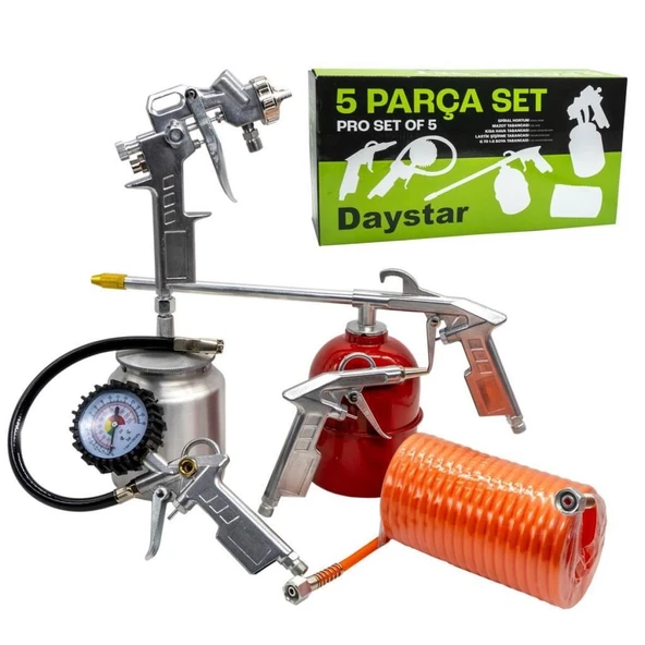 Daystar 1533450102 Havalı Alet ve Aksesuar Seti 5 Parça ürün görseli 1