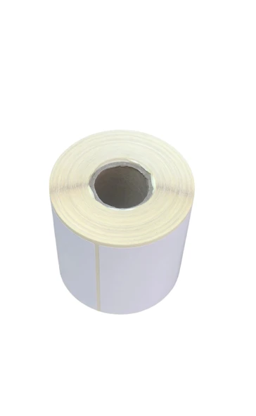 500 Sarımlı 100x100mm Termal Barkod Etiketi 1.Kalite Hamur Rulo Kargo Etiketi Güçlü Yapışkanlı Zebra Xprinter Honeywell ürün görseli 1