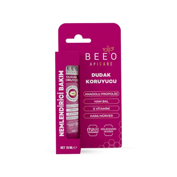 Beeo Dudak Koruyucu Nemlendirici Bakım K.Mürver 10 ml ürün görseli 1