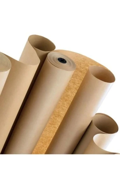 10 Adet Kraft Kağıt 70x100 Cm Kahverengi Ambalaj Kağıdı Çeyiz Paketleme Koli Kağıdı 90 gr ürün görseli 1
