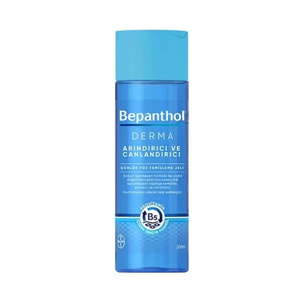 Bepanthol Derma Arındırıcı ve Canlandırıcı Günlük Yüz Temizleme Jeli 200 ml ürün görseli 1