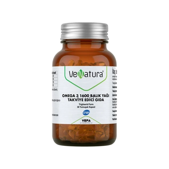 Venatura Omega 3 1600 Balık Yağı 30 Kapsül ürün görseli 1