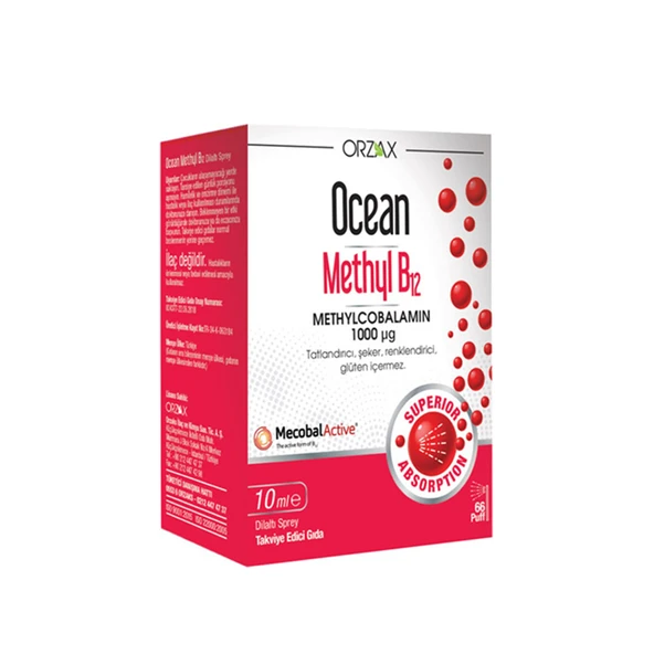Ocean Methyl B12 1000 Mcg Sprey 10 ml ürün görseli 1