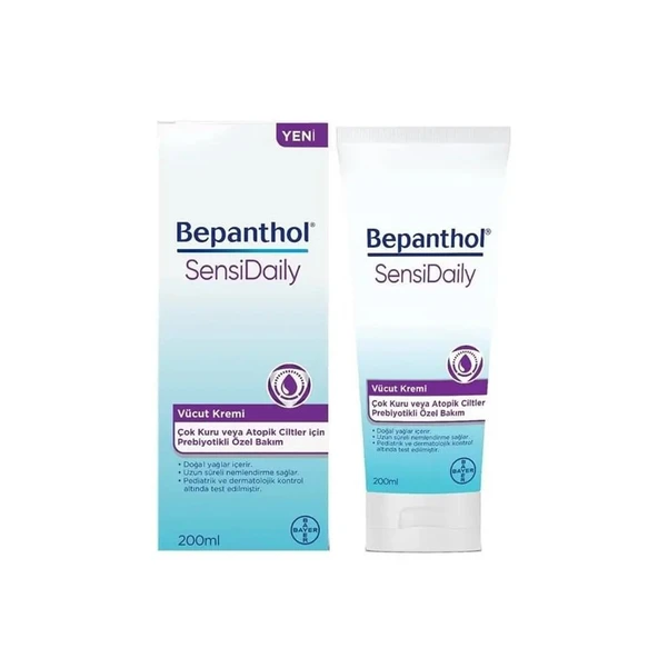 Bepanthol SensiDaily Vücut Kremi 200 ml ürün görseli 1