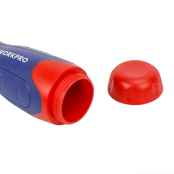 WORKPRO WP200524 14 Parça Profesyonel CR-V Cırcırlı Bits Tornavida Seti - Resim 4