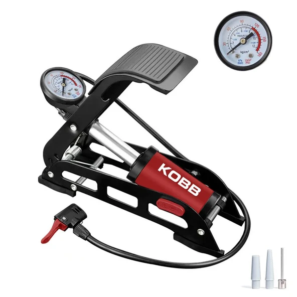 KOBB KB0901 87PSI Analog Basınç Göstergeli Ayak Pompası ürün görseli 1