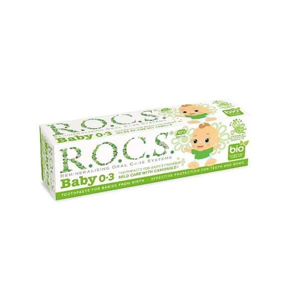 Rocs Baby 0-3 Yaş Papatya Özlü Diş Macunu ürün görseli 1