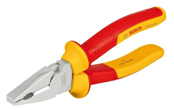 BOSCH Profesyonel VDE 1000 Volt Kombine Pense 180 mm (1600A02NE1) ürün görseli 1