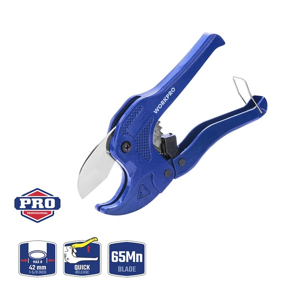 WORKPRO WP301002 42mm Profesyonel PPRC Plastik Boru Kesme Makası ürün görseli 1