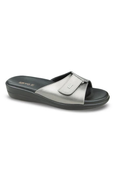 Ceyo 9863-2 Anatomik Comfort Taban Kadın Terlik Platin 36-40 ürün görseli 1