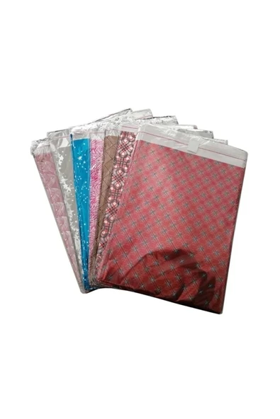 Kendinden Bantlı Büyük Boy Metalize Hediye Paketi Poşeti Yapışkanlı 40x60 Cm 25 Adet ürün görseli 1
