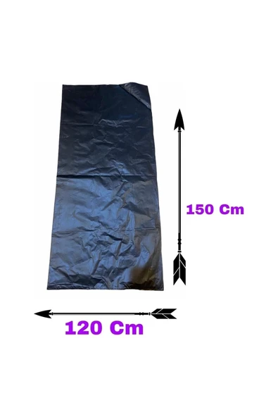 Dökme Kalın Çöp Poşeti 120 X 150 Cm 5'li Çöp Torbası ürün görseli 1