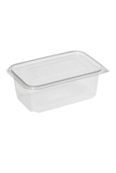 Kullan At Tek Kullanımlık Plastik Kapaklı Kase 1000 Gr 25 Adet Sızdırmaz Plastik Kap 1 Kg ürün görseli 1