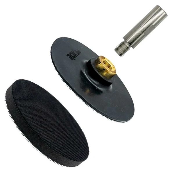 Rox Wood 0181 Esnek Cırt Zımpara Taban Seti 115 mm (3 Parça) ürün görseli 1